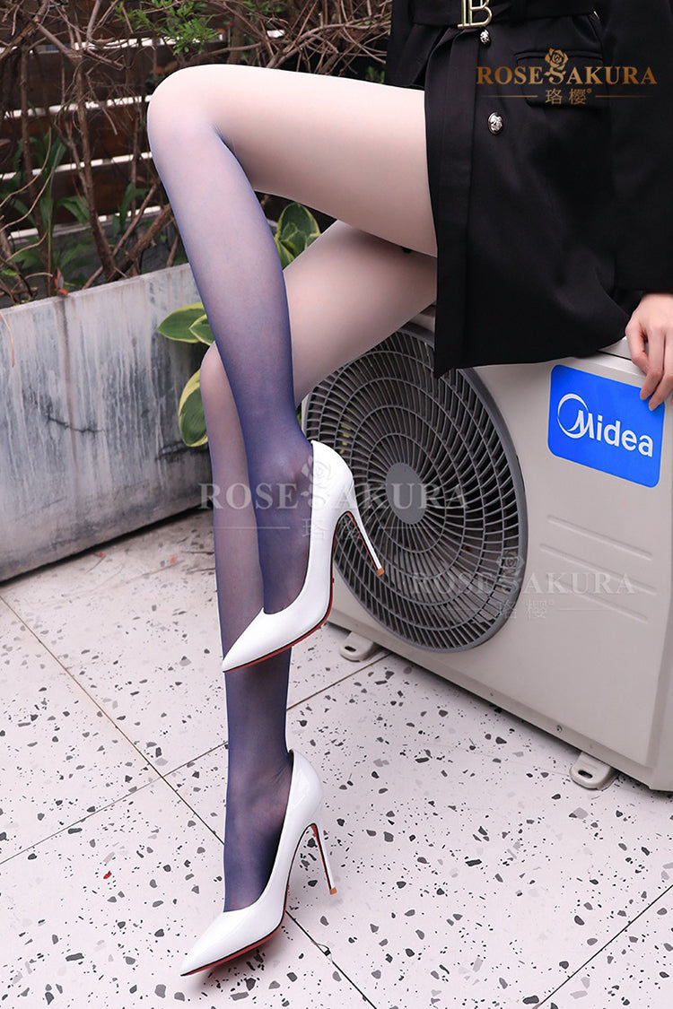 Rose Sakura Ultra Thin High Elastic Gradient Pantyhose