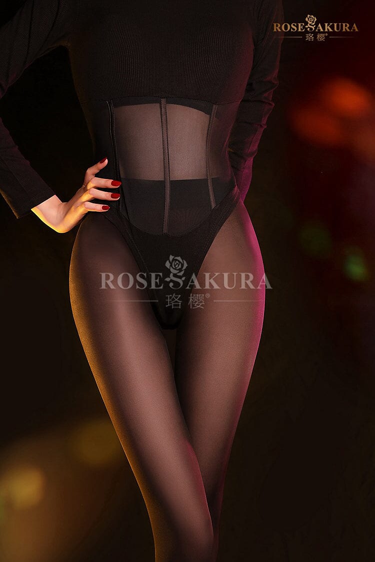 [Grace] Matte Texture Stretch Silky Velvet Pantyhose