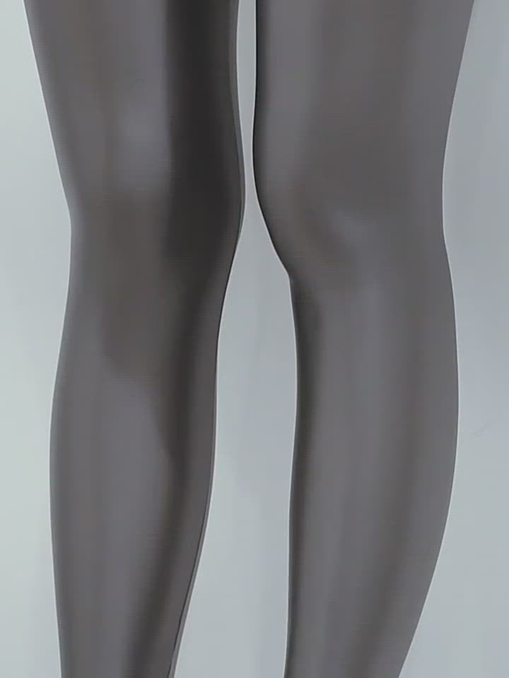 Satin Glossy High Waist Ankle Length Slim Leggings Trousers