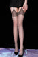 HUAMUYAN Lace Integrated Garter Belt Four Sides Crotchless Pantyhose