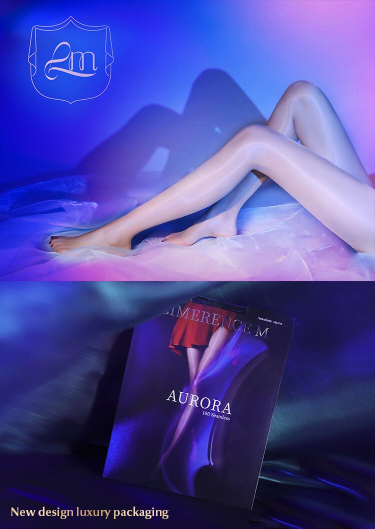 Limerence M [Aurora] Silky Seamless Traceless Crotchless Pantyhose - Ling lingerie