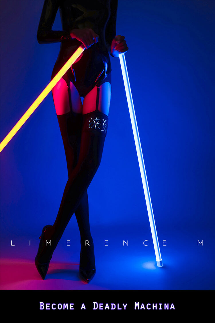 Limerence M [Cyberpunk] Exclusive Limited Edition RGB New Concept Suspender Pantyhose - Ling lingerie