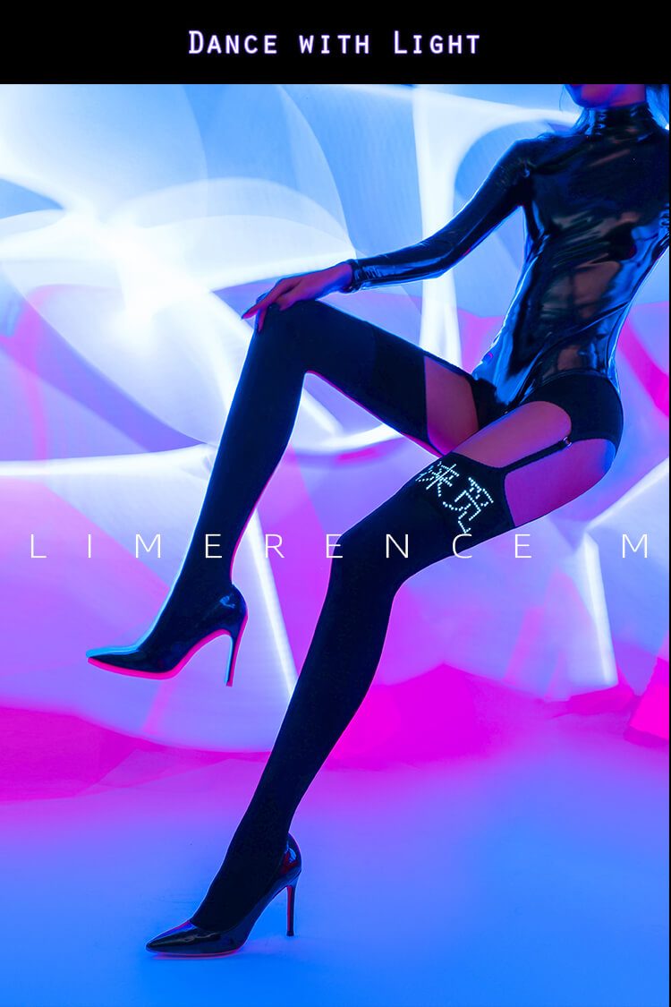 Limerence M [Cyberpunk] Exclusive Limited Edition RGB New Concept Suspender Pantyhose - Ling lingerie