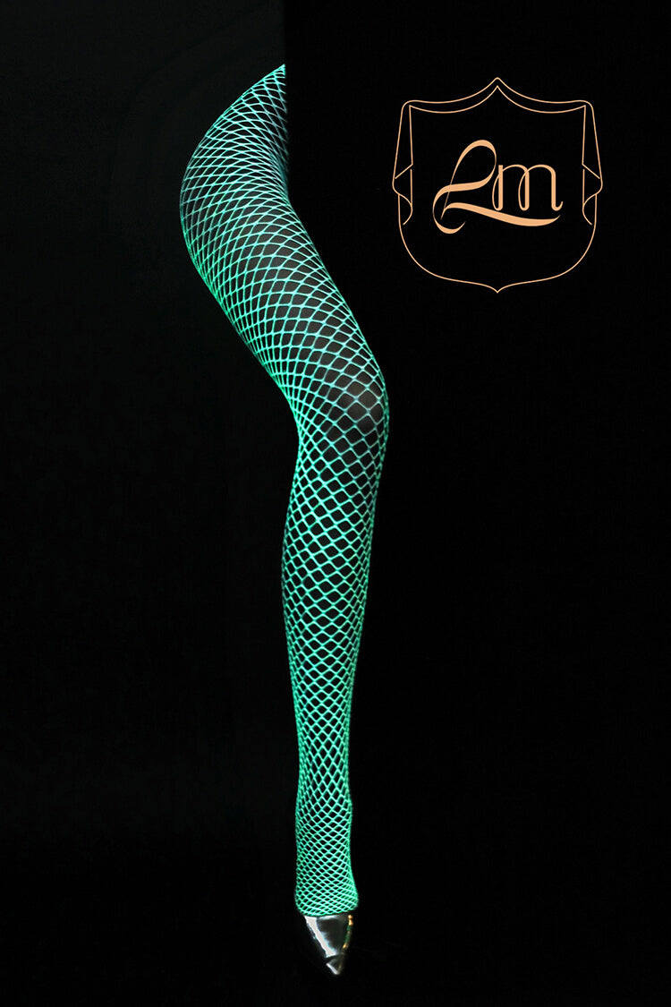Limerence M [Elves] Limited Edition Luminous Fishnet Pantyhose - Ling lingerie