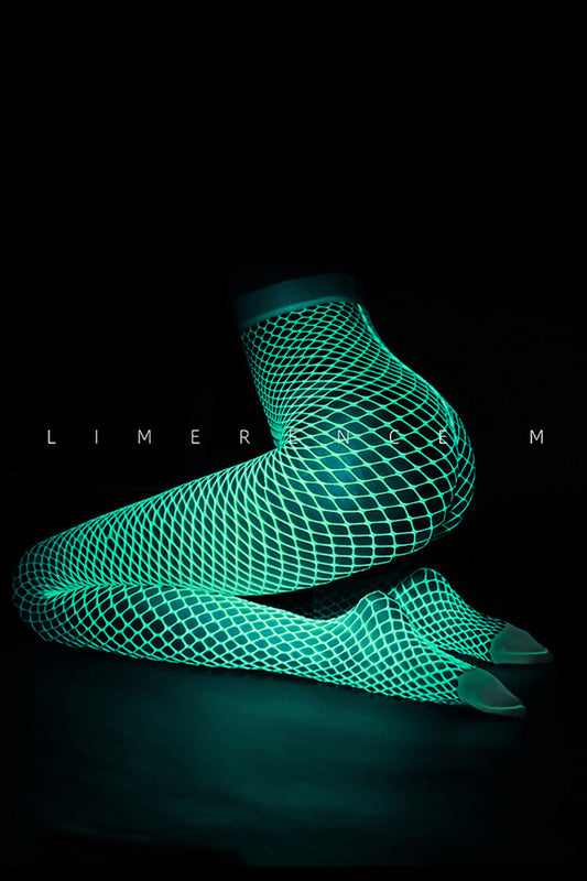 Limerence M [Elves] Limited Edition Luminous Fishnet Pantyhose - Ling lingerie