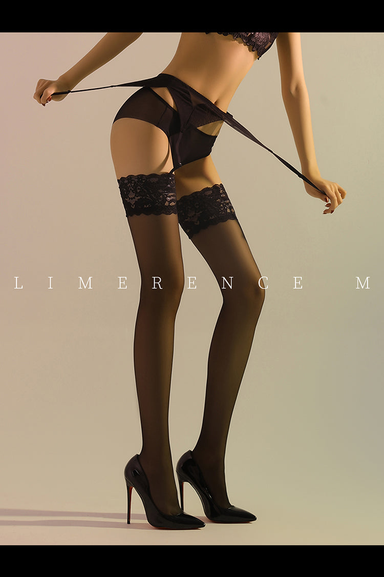 Limerence M [Monet's Garden] Sexy Lace Ultra Thin Silky Stockings