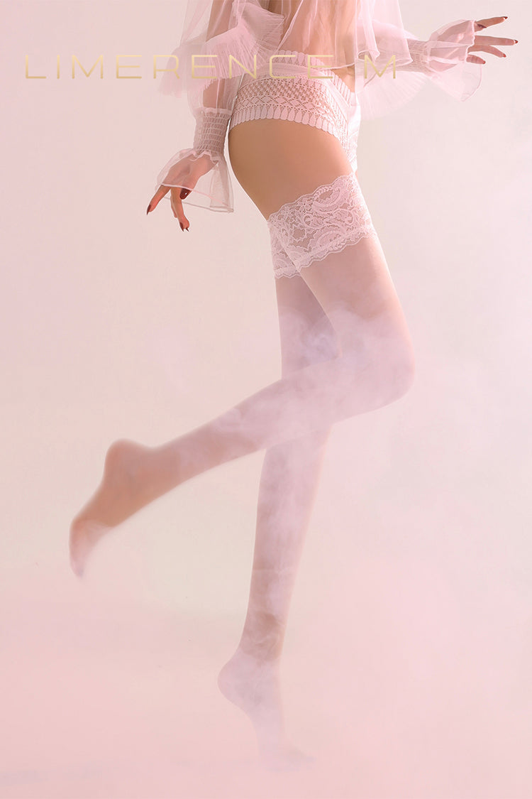 Limerence M [Monet's Garden] Sexy Lace Ultra Thin Silky Stockings