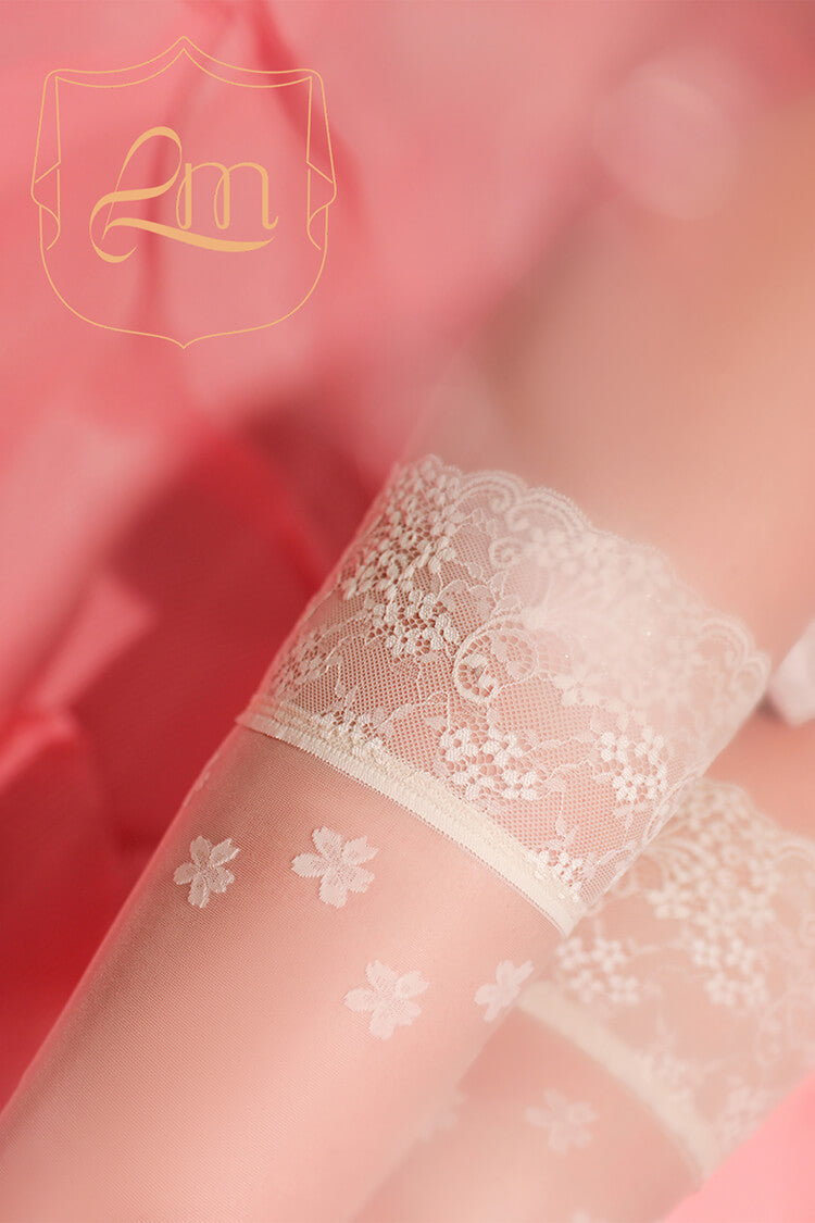 Limerence M [Sakura] Sakura Embroidery Sexy Stockings - Ling lingerie