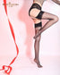 [Retro] Ultra Sheer Glossy Lace Integrated Suspender Wide Brimmed Stockings