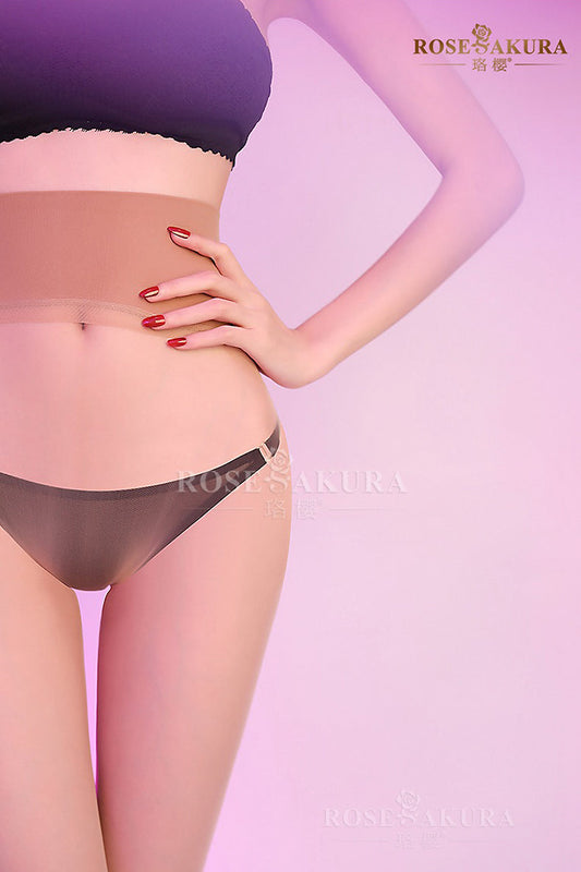 Rose Sakura Matte High Waist Seamless Pantyhose
