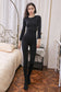600g round neck warm fleece thicken high elasticity bodystocking support large size - Ling lingerie