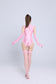 Shiny Spandex Lycra Solid Color Sleeveless Bodysuit With Glove Stockings