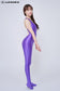 Solid Shiny Satin One Piece Skin Jumpsuits Spandex Zentai Suit