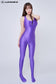 Solid Shiny Satin One Piece Skin Jumpsuits Spandex Zentai Suit
